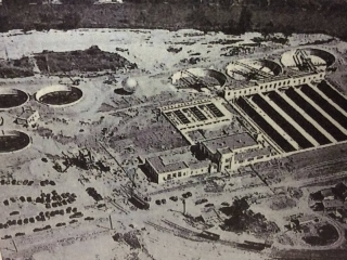Aerial photo of P. L. Brunner Water Pollution Control Plant