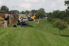 2009/09/22: Buckling pavement on Spy Run Avenue
