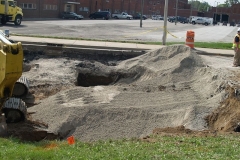 2009/09/22: Buckling pavement on Spy Run Avenue