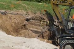 2009/09/22: Buckling pavement on Spy Run Avenue