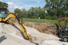 2009/09/22: Buckling pavement on Spy Run Avenue