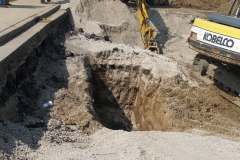2009/09/22: Buckling pavement on Spy Run Avenue