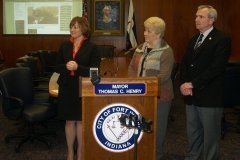 2011/03/30: Beth Malloy, Sandy Kennedy and Mayor Tom Henry