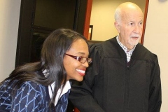 2015/11/09: City Clerk Michelle D Chambers and Judge Stanley A. Levine