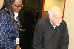 2015/11/09: City Clerk Michelle D Chambers and Judge Stanley A. Levine