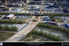 Rendering of new downtown roundabout