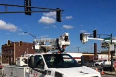 Fairfield and Main traffic signals