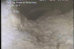 Grease blockages in sewer pipe