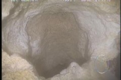 Grease blockages in sewer pipe