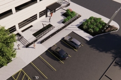 Rendering of northwest corner of Citizens Square