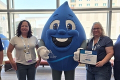 Fort Wayne City Utilities crew accepts  Partnership for Safe Water 25-Year Directors Award