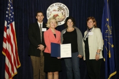 Russ Garriott, City Planner; Lt. Governor Becky Skillman; Shawna Nicelley; Judi Wire