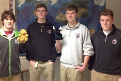 The CLHS stock market game boys team