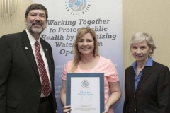 Three Rivers Water Filtration Plant representatives receiving 15-Year Directors Award, presented by the Partnership for Safe Water