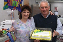 Jim Slater celebrate his 300th platelet donation