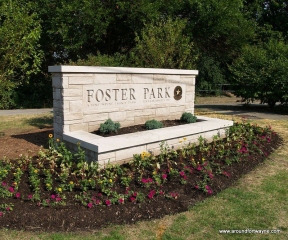 2012/06/28: New Foster Park entrance sign