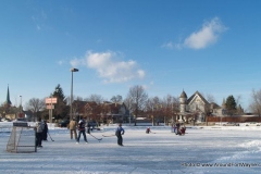 Ice Skating at the Ivan Lebamoff Reservoir Pond