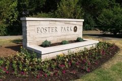 2012/06/28: New Foster Park entrance sign