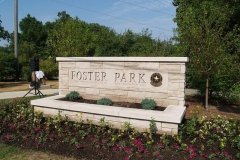 2012/06/28: New Foster Park entrance sign