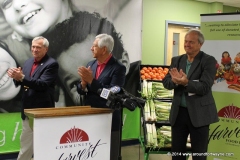 Mayor Tom Henry, Steve Corona and Al Moll