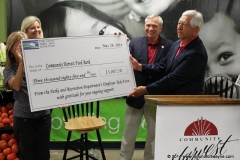 Employees, Mayor Tom Henry, and Steve Corona