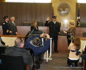 2010/12/06: Sandy Kennedy and Deputy Chief Karl Niblick