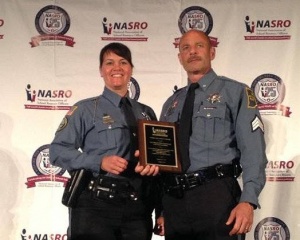 Officers Liza Anglin and Jon Noll