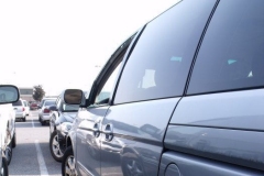 Infant inside vehicle