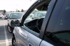 Infant inside vehicle