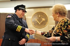 2010/12/06: Sandy Kennedy and Deputy Chief Paul A. Shrawder