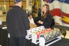 Wrapping gifts at Glenbrook Square Mall