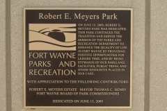2009/08/14: Robert E. Meyers Park marker