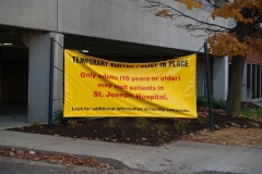 H1N1 visitation policy banner