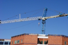 Construction crane at Lutheran Hospital