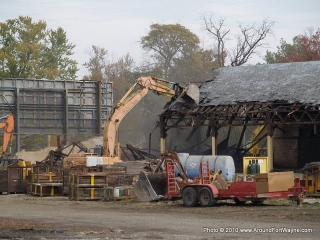 Cloud of dust drifting over Clinton