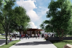 Promenade Park Sweetwater Bandshell shade structure