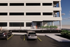 Rendering of northwest corner of Citizens Square