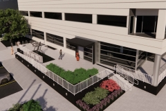 Rendering of northwest corner of Citizens Square