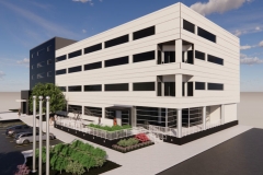 Rendering of northwest corner of Citizens Square