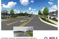 Goshen Avenue Roundabout rendering