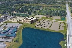 Aerial view rendering of Parkview Inverness Outpatient Center