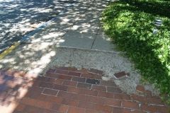 Brick sidewalk