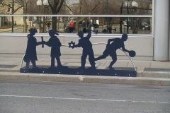 The Barr Street Ribbon of Community silhouettes