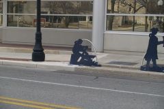 The Barr Street Ribbon of Community silhouettes
