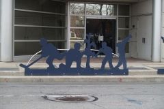 The Barr Street Ribbon of Community silhouettes