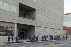 The Barr Street Ribbon of Community silhouettes