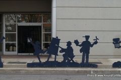 The Barr Street Ribbon of Community silhouettes