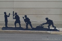 The Barr Street Ribbon of Community silhouettes