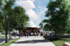 Promenade Park Sweetwater Bandshell shade structure