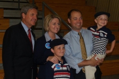 Murray Clark with Marlin Stutzman and family